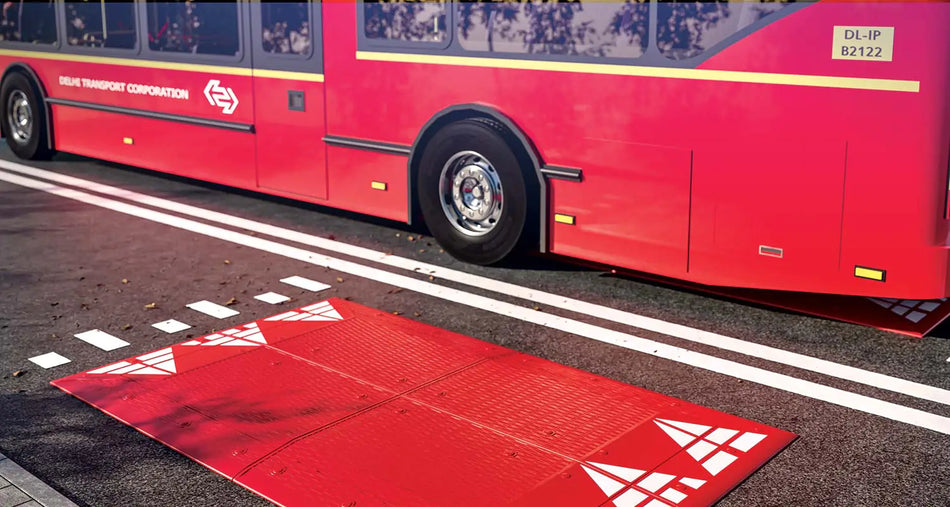 Rubber Speed Cushion - Quartet - Heavy-Duty Traffic Calming System