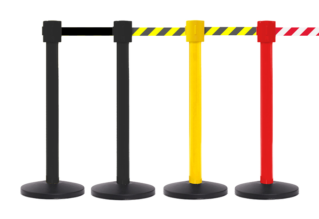 FlexiBarrier Belt Stanchion - SafetyPlus 10m - (10.6m belt)