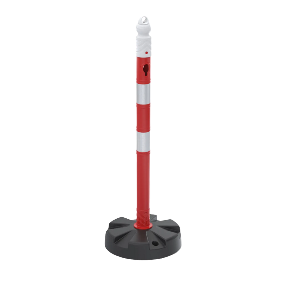 Post & Chain Barrier -MegaMax- 630 mm - Double Reflective