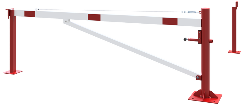 Swing Barrier with Bracing Tube & Pull Rope Reinforcement