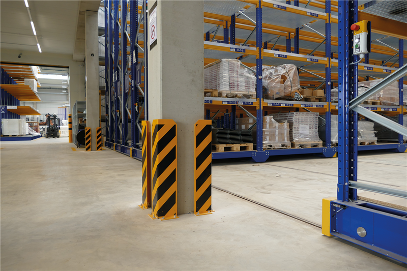 Pallet Racking Protector - Crash Guard - Angle -Reinforced- (L-shape, 400mm-1200m height)