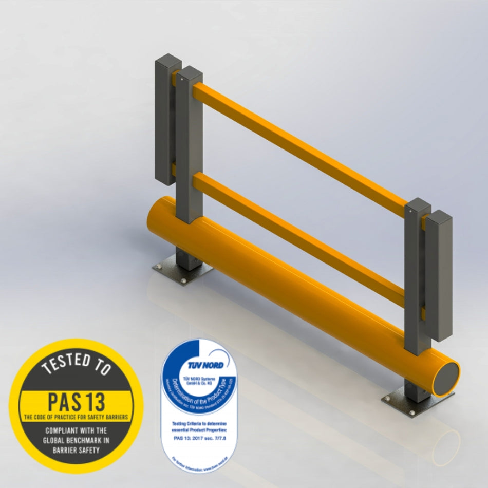Single Bumper Pedestrian Barrier
