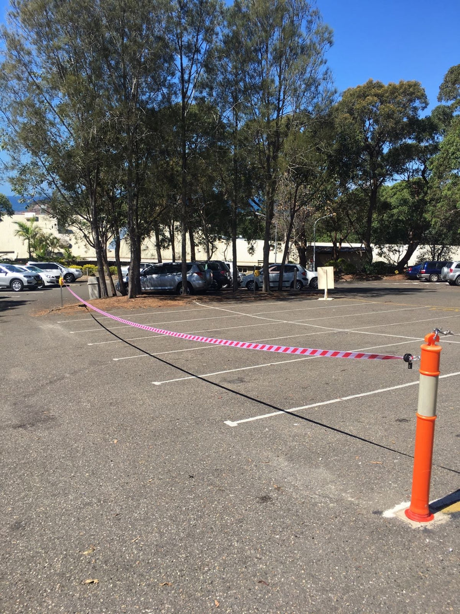 Flexibarrier Safety Barrier Reel - Heavy duty barrier belt (9-18m)