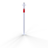 Chain bollard in steel (with 2 eyelets)