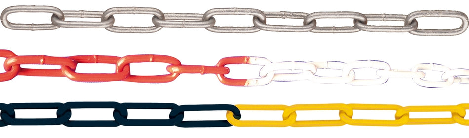 Barrier chain of steel, galvanized (Ø 6-10 mm, 10M)