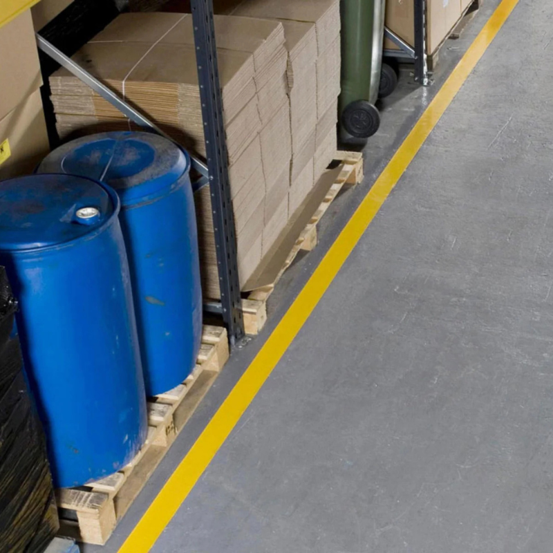 Floor Marking Tape - PermaStripe - (30m/roll - 50mm, 75mm or 100mm widths)