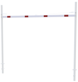 Height Restriction Barrier with 2 square posts (3-9m width)