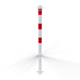 Chain bollard in steel (with 2 eyelets)