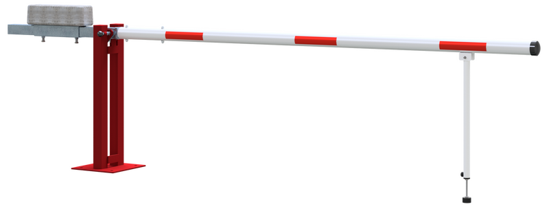 Arm Barrier with Counterweight and Swing Post – Hot-Dip Galvanized