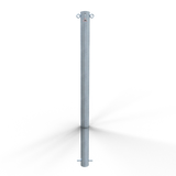 Chain bollard in steel (with 2 eyelets)