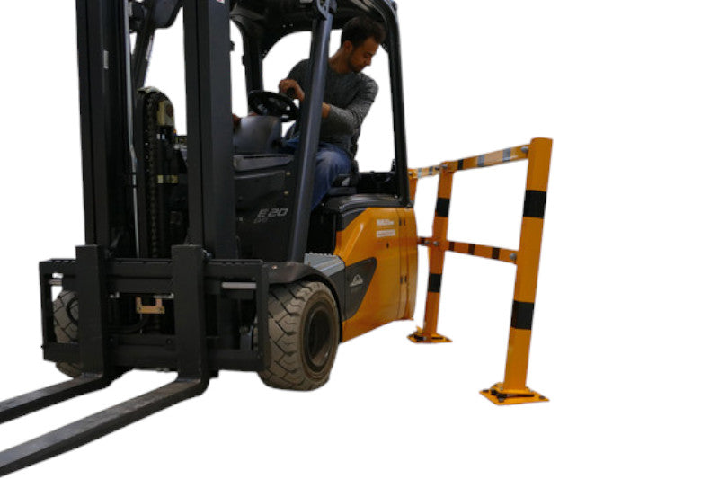 Protective railing - Brooklyn - for plugging down (Flexible, tiltable) 70x70mm (modular)