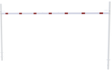 Height Restriction Barrier with 2 square posts (3-9m width)