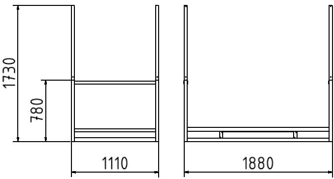 Multi Pallet for 20 Plastic Fences and 20 Base Plates