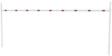 Height Restriction Barrier with 2 square posts (3-9m width)