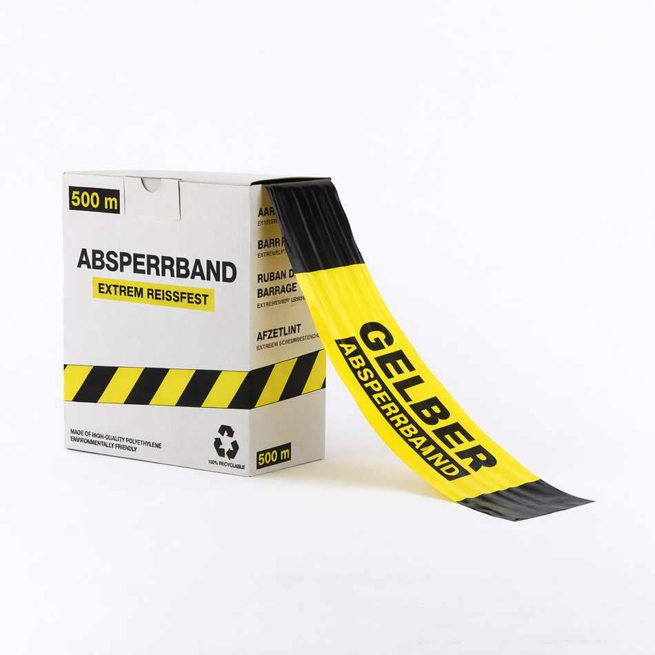 Barrier Tape – Custom Printed Text – 500m x 80mm