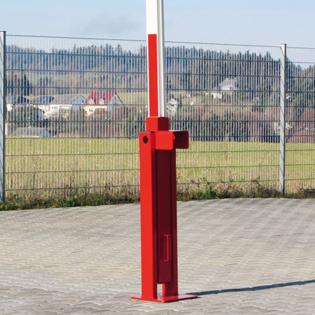COMPACT system boom barrier with counterweight style and fixed support post