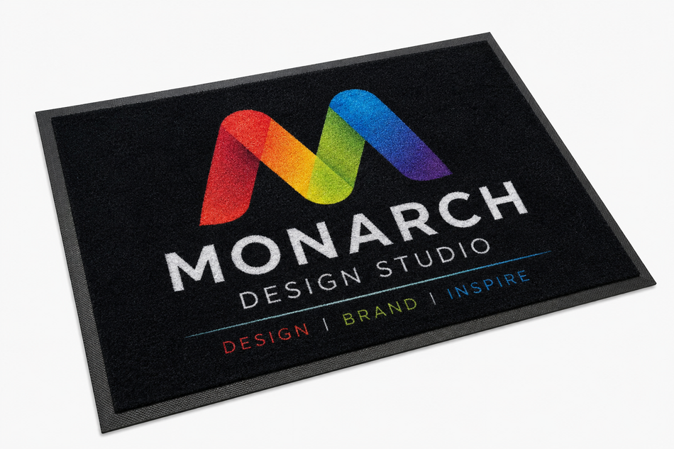 Full Colour Logo Floor Mat – Custom Printed