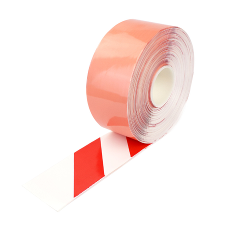 Floor Marking Tape H6901A Red White PermaStripe 100mm