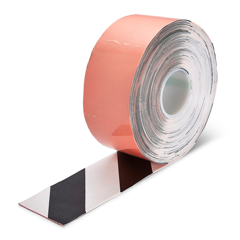 Floor Marking Tape H6901E Black White PermaStripe 100mm