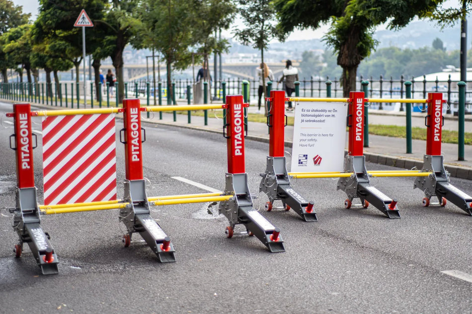 Pitagone Anti-Terror Barrier System – 12 Modules with Security Box (Complete HVM Solution)