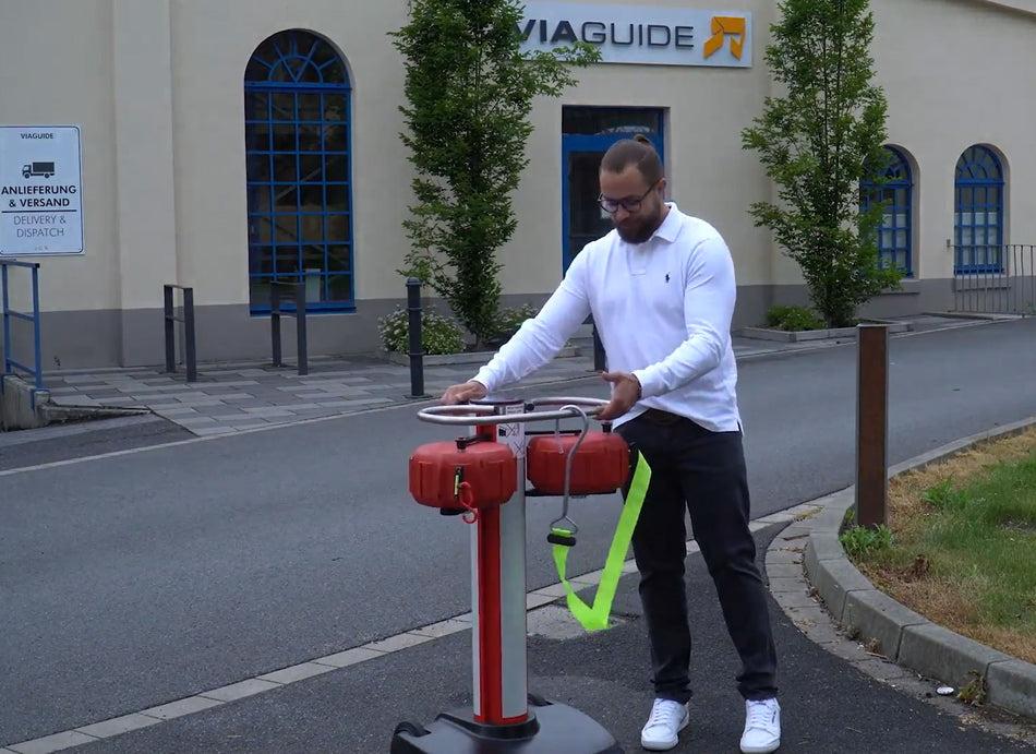 Beltrac Belt Stanchion - Jettrac - (2x25m retractable belt)