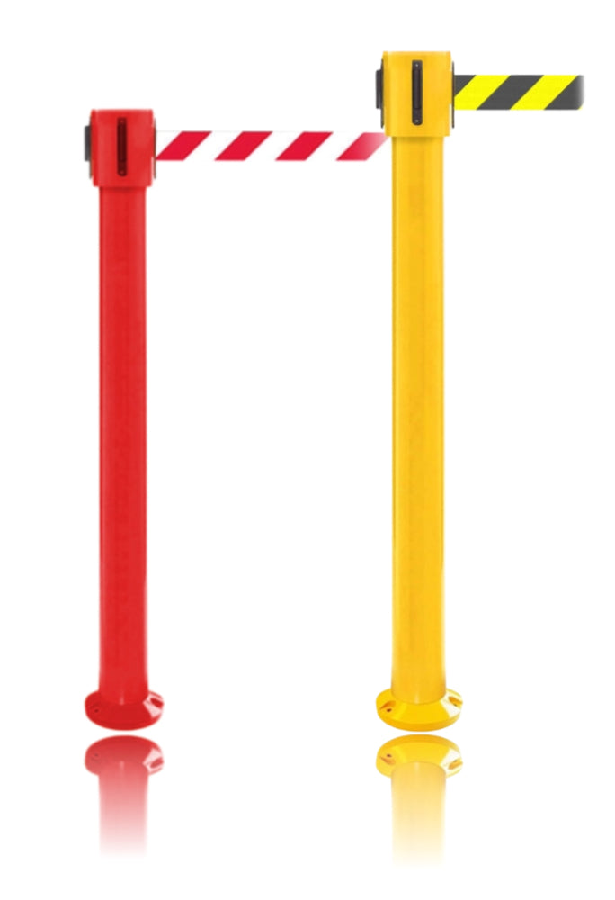 FlexiBarrier Belt Stanchion - SafetyPlus Fixed - (3.4m/4.9m/10.6m belt)