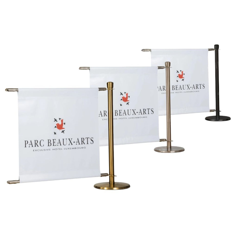 Extension Kit for Flexibarrier Café Barrier  – Premium– 1 meter Custom Printed Banner