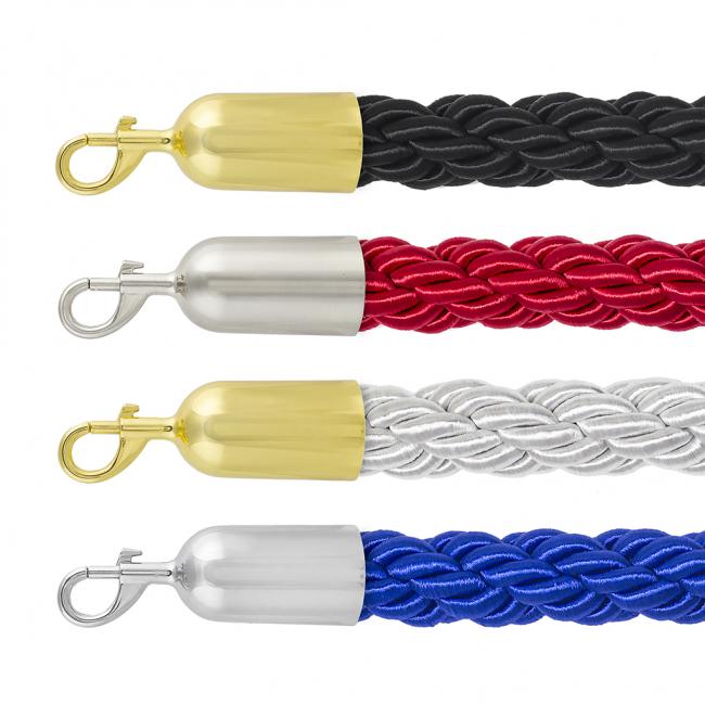 Barrier rope - Braided 25mm - with snap-ends