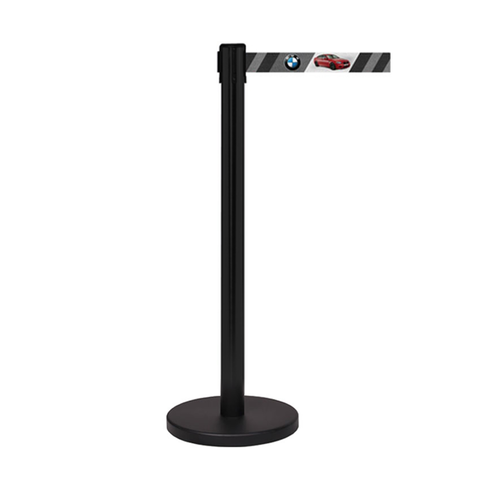 FlexiBarrier Belt Stanchion - Custom Belt Print Basic - (2m - 5m)