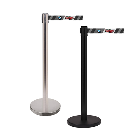 FlexiBarrier Belt Stanchion - Custom Belt Print Basic - (2m - 5m)