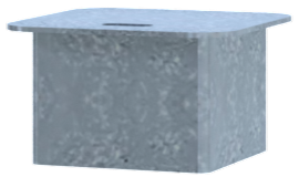 Cover for Posts – Hot-Dip Galvanized