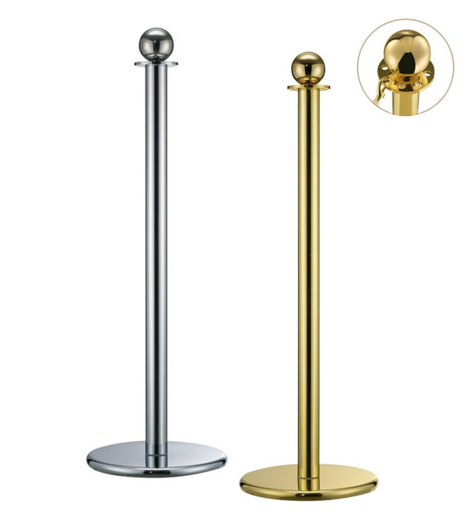 Post & Rope Barrier - Viaguide Crown -