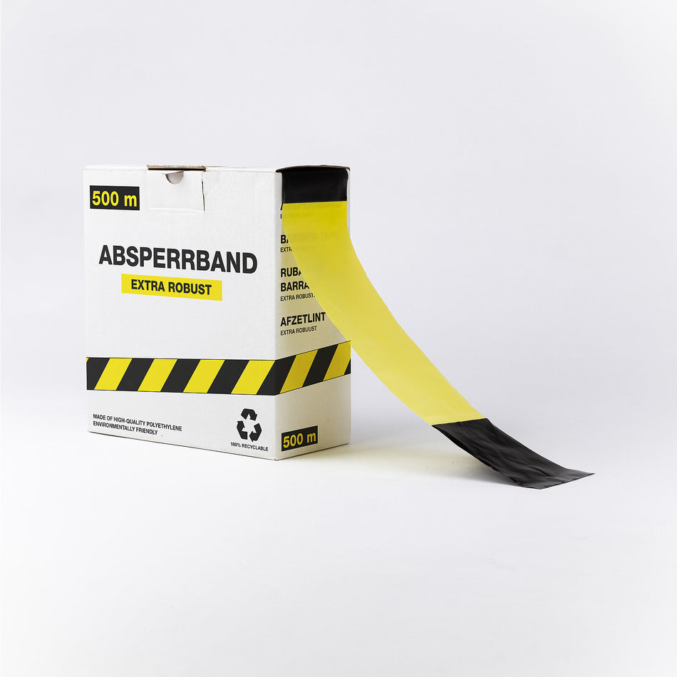 Barrier Tape – Extra Robust – 500m x 80mm (Double-Sided Print)