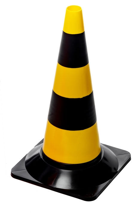 Flexibarrier Traffic Cone 50cm - Kit - 10pcs (Black/Yellow)