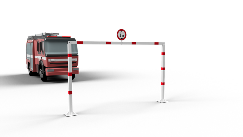 Height Restriction Barrier – Fixed – 3000–6000 mm – Hot-Dip Galvanized
