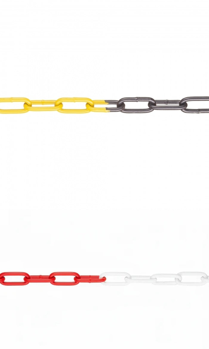 Barrier chain of steel, galvanized (15m, various colors)