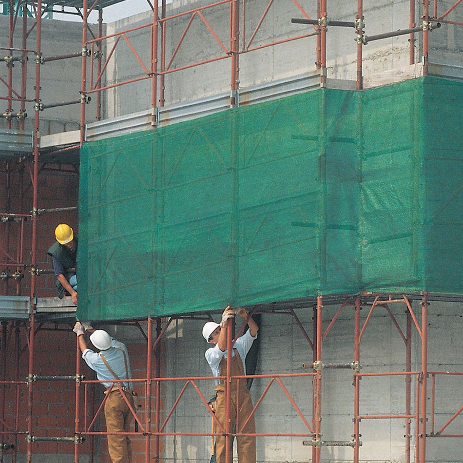 Green Scaffolding Net - COVERET OC -