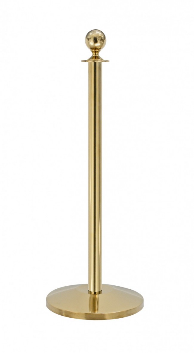 Barrier Package - Expo - 18 Posts (Gold), Ropes & Transport Trolley