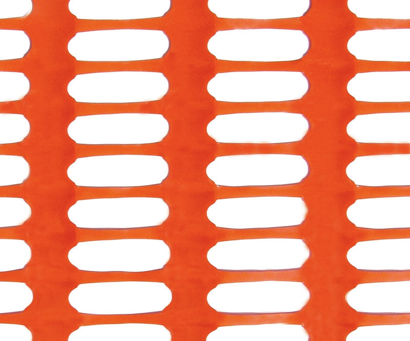 Orange Plastic Safety Mesh Fence -DRAGON- (50m roll)