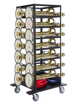 Barrier Package - Expo - 18 Posts (Gold), Ropes & Transport Trolley