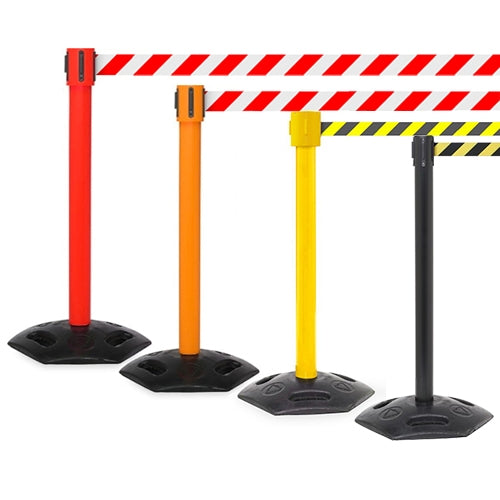 FlexiBarrier Belt Stanchion - Outdoor 250 - (3.4m belt)
