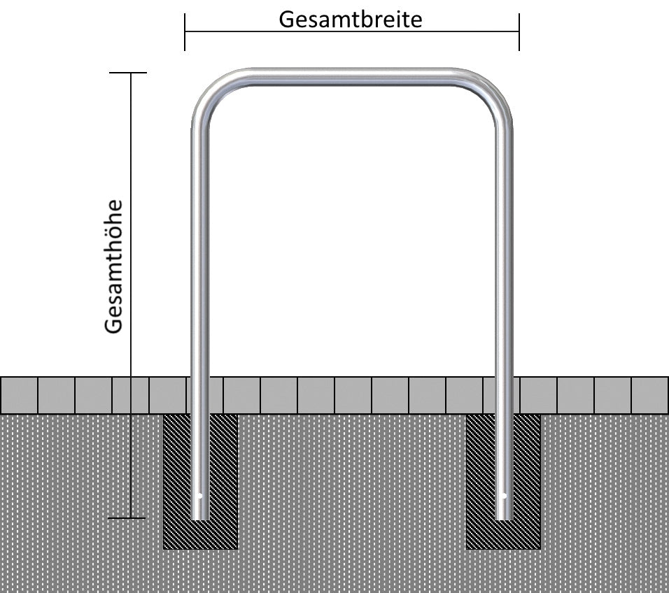 Hoops of Steel Tube Ø 60 mm, Without Crossbar