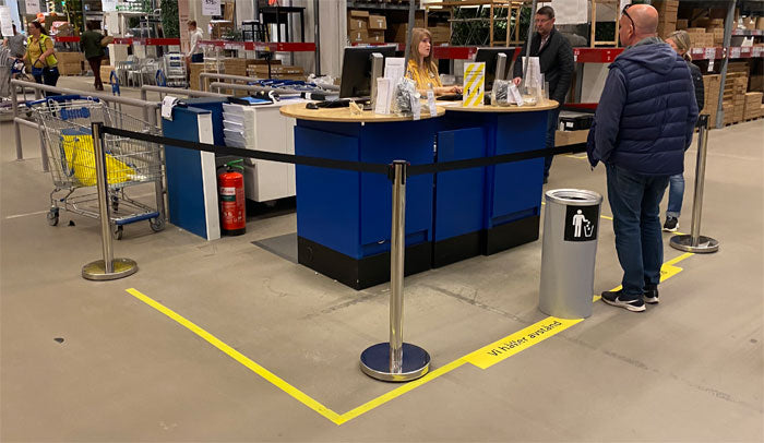 FlexiBarrier Belt Stanchion - Eco - (2m belt)