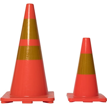 Soft Warning Cone with Reflective Strip - Basic - in PVC (45cm or 70cm)