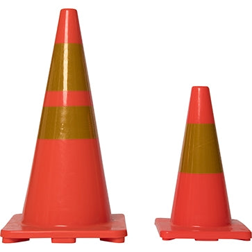 Soft Warning Cone with Reflective Strip - Basic - in PVC (45cm or 70cm)