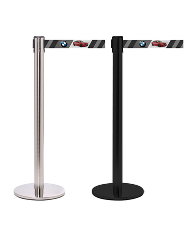 FlexiBarrier Belt Stanchion - Custom Belt Print Pro - (3m - 5m)