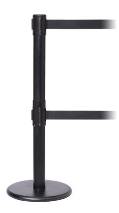 FlexiBarrier Belt Stanchion - Pro Twin - (2x3.4m belt)