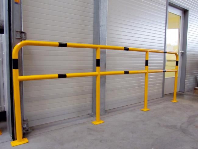 Protective Railing Structure Modular Protective Railing Systems for Workplace Safety & Access ...