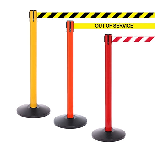 FlexiBarrier Belt Stanchion - SafetyPlus 3.4m - (3.4m belt)