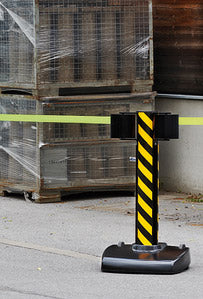 Beltrac Belt Stanchion - Storetrac Double - (2x22m retractable belt)